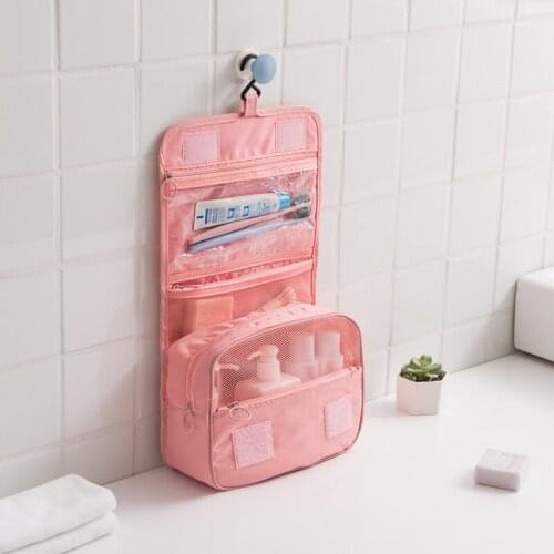 Useful New Fashion Toiletry Bags Hook Wash Bag Cosmetics Bags,Travel Business Trip Accessories Luggage Waterproof bathroom use