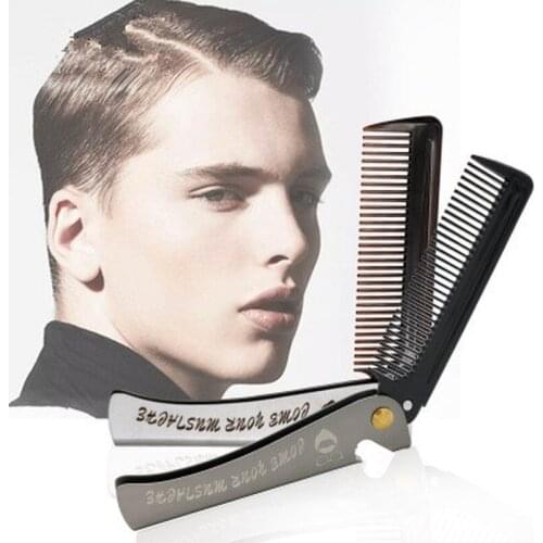 Stainless Steel Travel Portable Pocket Hair Beard Metal Comb