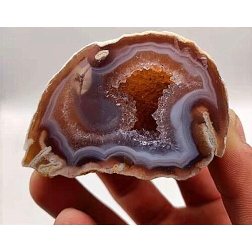 Natural quartz crystal Brazilian agate crystal hole decoration home decoration healing