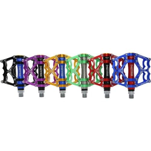 Mountain Bike Pedal Wide Pedals 9/16" Cycling Sealed 3 Bearing Pedals CNC Machined Lubricated Sealed Bearing Platform Pedals