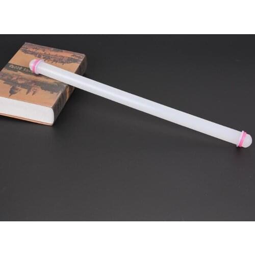 Non-stick Sugar Craft Fondant Rolling Pin Baking Cake Cookie Tools Silicone Embossing Rolling Pin Non-Stick Flour Kitchen Supply