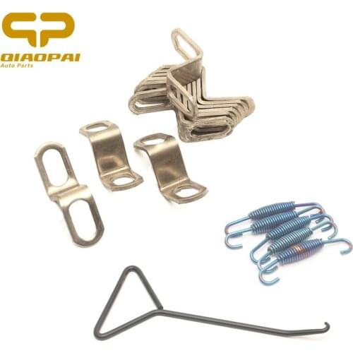 Universal Motorcycle Exhaust Pipe Z Fixed Bracket Middle tube pipe U hook Spring Screws Tool Muffler Exhaust Accessories