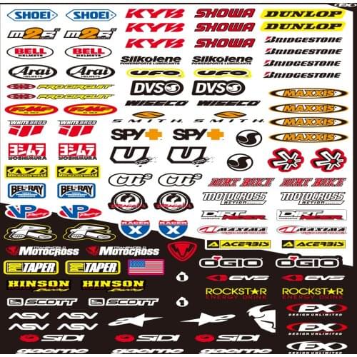 Bicycle Bike Motorcycle Stickers Car Motocross Helmet Vinyl Logo Sticker Decal Accessories For Bmw Yamaha r6 Suzuki Ktm Kawasaki