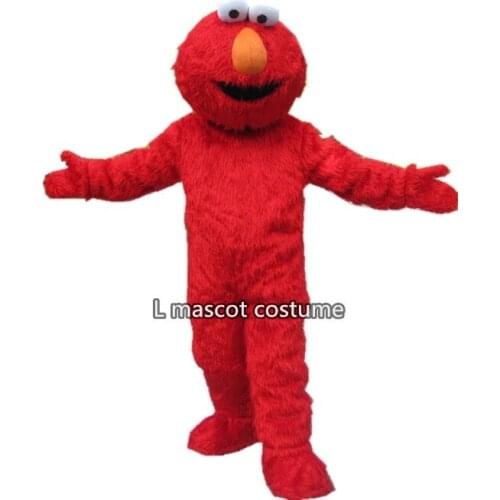 High quality adult size Sesame Street elmo mascot costume Halloween Outfit Fancy Dress Suit Blue cookie monster adult clothes