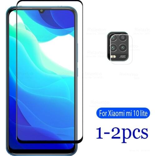 Tempered Glass for Xiaomi Mi 10 Lite Glass lens films for Xiaomi 10 lite light mi10 10lite Screen Protector xiomi kismi 1-2pcs
