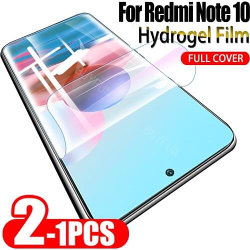 1-2PCS For glass For Xiaomi Redmi Note10 pro 10S 4G Hydrogel Film Screen Protector Hydrogel Protective For redmi note 10 pro max