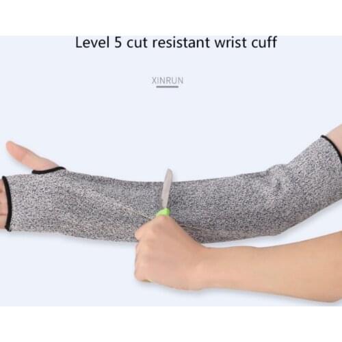 1Pc Level 5 HPPE Cut Resistant Anti-Puncture Work Protection Arm Sleeve Cover Work Gloves High Quality Anti-cut Arm Cover Hotsel