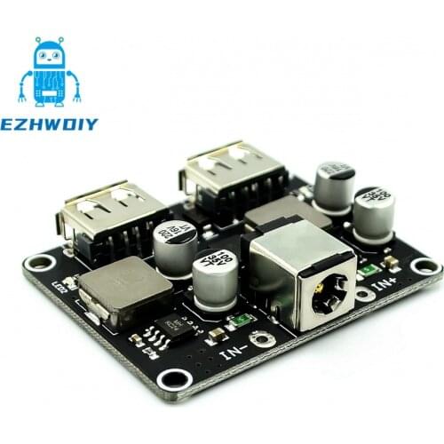 2 way fast charge and step-down module 12V 24V to QC3.0 fast charge Dual USB charging board supports Apple Huawei FCP
