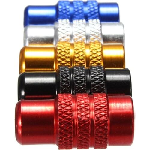 4Pcs MTB Fixed Gear Bicycle Bike Tire Presta Valve Stem Dust Cap Alloy Cover