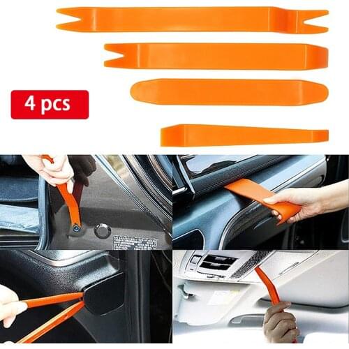4 Pcs Car Disassembly Tool Audio Removal Trim Panel Dashboard Car DVD Player Auto Removal Audio Special Disassembly Tool