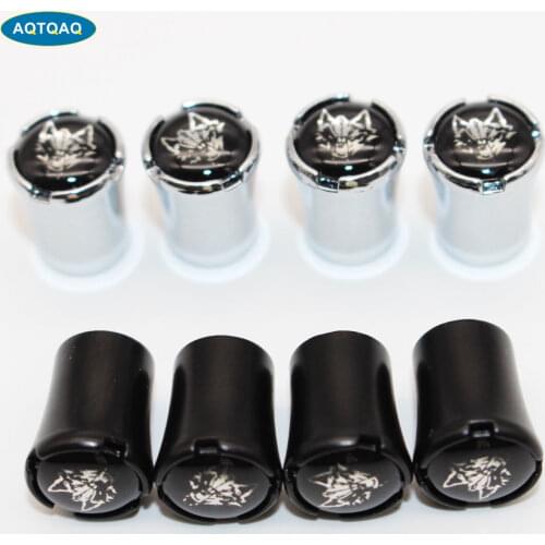 4 Pcs/Set Car Styling Zinc Alloy Wolf Style Car Tire Valve Caps Wheel Tires Tire Stem Air Cap Airtight Covers