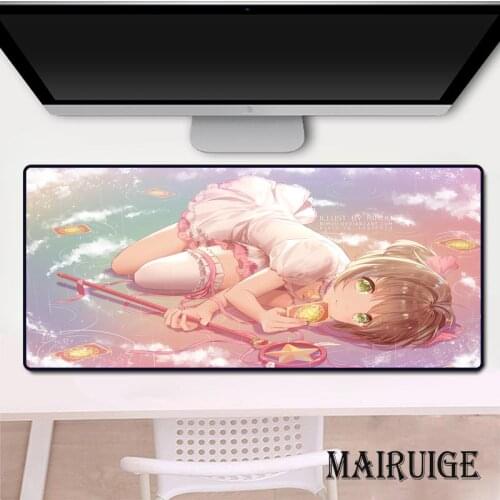 Cardcaptor Sakura Large Mouse Pad Pc Laptop Table Pad Gaming Room Accessories Kawaii Anime Mousepad Computer Magic Girl Desk Mat