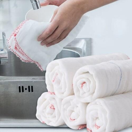 Household Cotton Kitchen Towel Cleaning Supplies Kitchen Gadgets Household Items Tools Wipes Absorbent Cleaning Towels