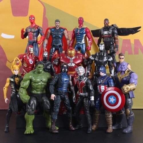 Marvel Avengers 4 Infinity War Action Figure Toy Model Iron Man Spider-Man Thanos Captain America Hulk Kids Boys Toy Kids Toy