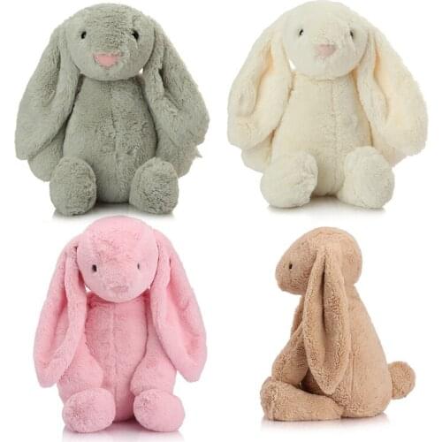 30cm Rabbit Doll Soft Plush Toys Long Ears Bunny Appease Toy For Kids Cute Plush Stuffed Animal Sleeping Toys Wedding Oranment