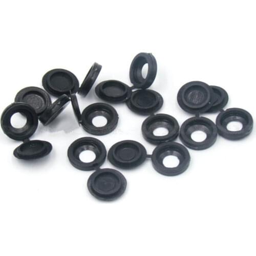 50pcs/Set ABS Hinged Plastic Screw Cover Fold Caps For Car Home Furniture Decoration 5Colors Hinged 3-4mm Screw Cover Caps