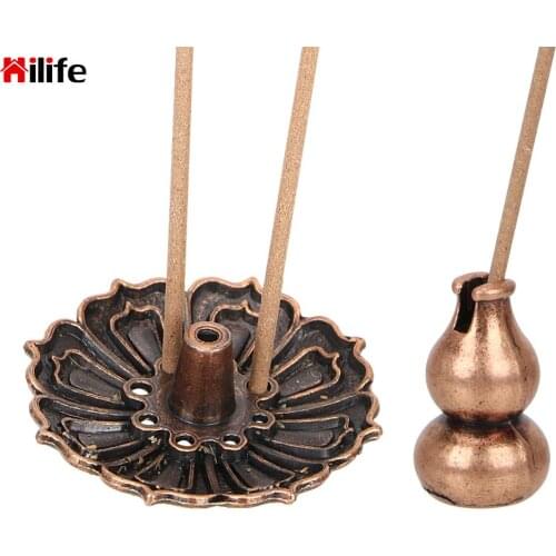 3 pcs/set Incense Burner Incense Burner Base Plug Home Decor Classical Lotus Stick Censer Small Incense Coil Holder