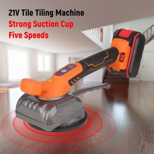 21V Tile Tiling Machine Tile Installation Machine Tile Lifter Rechargeable Tile Leveling Vibrator Suction Cup Electric Tile
