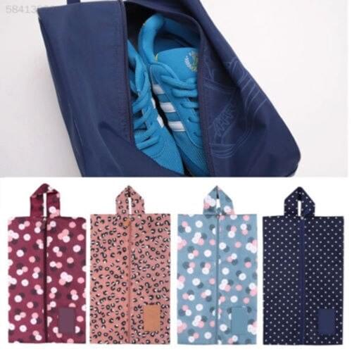 Multipattern Shoes Storage Organization Waterproof Nylon Portable Travel Shoe Storage Zipper Bag Pouch