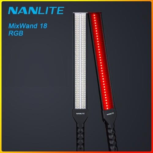 Nanlite MixWand II 18 RGB LED Wand Light 360 Colors Painting Light Tube Handheld Video Photography Lighting Stick