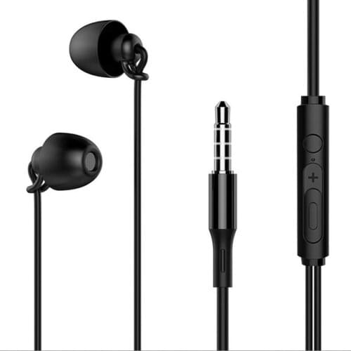 Hifi noise-reducing sleep headset 3.5mm in-ear soft silicone wired earphone with microphone For Xiaomi Huawei For Xiaomi Huawei