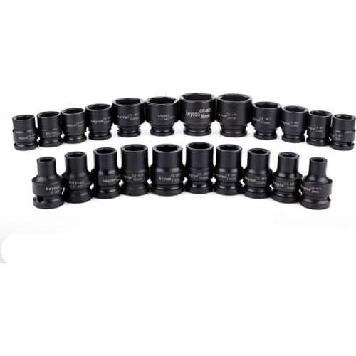 Ne Pcs 1/2" Short Impact Socket Adopter Air Sockets 6 Point Electric Impact Air Pneumatic Tools 10 12 13 14 16 17 18 19 21 24mm