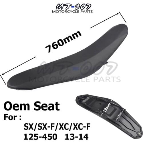 New OEM Seat For SX SXF XC XCF 125 200 250 300 400 450 2013 2014 Dirt Bike Motocross Enduro Motorcycle MX Supermoto Racing