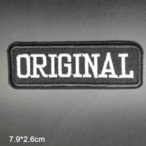 ORIGINAL Letters Words Freedom US Theme Novelty Iron On Embroidered Clothes Patches For Clothing