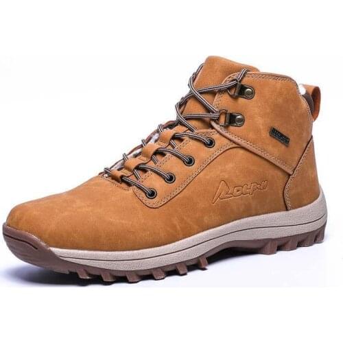 Autumn And Winter Couples Outdoor Leisure Sports Shoes Warm Cotton Shoes Large Size Driving Shoes Student Snow Boots