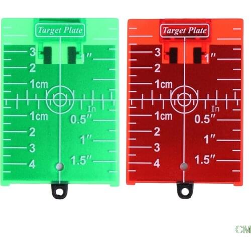Plate For Green/Red Laser Level 11.5cmx7.4cm High Quality 1PCS inch/cm Laser Target Card
