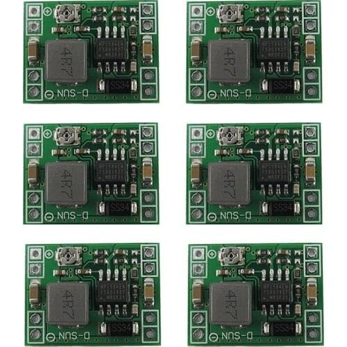 New 6 Pack MP1584EN ultra Small DC-DC 3A power Step-Down Adjustable Module Buck Converter 24V To 12v 9V 5V 3V