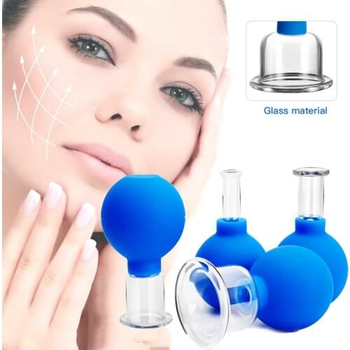 Rubber Vacuum Cupping Glasses Anti Cellulite Suction Cup Lip Enhancer Face Skin Lifting Massage Body Cups Cupping Therapy Set
