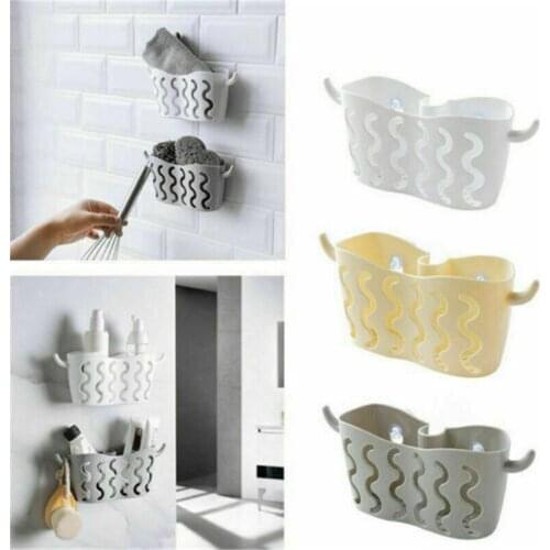 Strainer Organizer Holder Kitchen Tidy Suction Sponge Sink Bathroom Small Basket