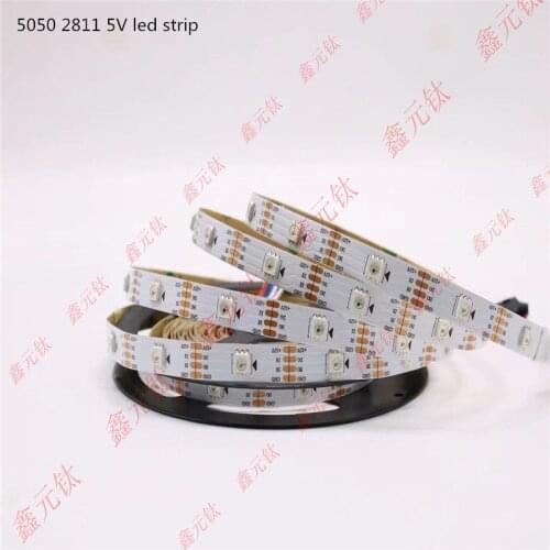 5V 2812 led strip 30leds 60leds 144leds/m RGB highlight White black circuit board Magic lantern article