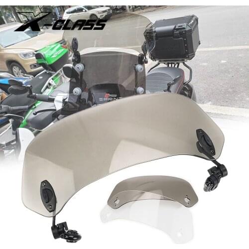 Universal Motorcycle Risen Adjustable Windshiled Heightened Riser Windscreen for VESPA GTS GTV HONDA YAMAHA KAWASAKI BMW DUCATI
