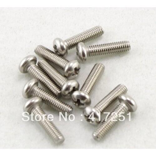 Lot50 Metric M3*12mm Stainless steel Cross Recessed Pan Head Screws