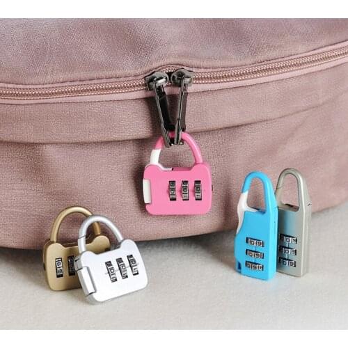 Padlock 3 Digit Dial Combination Code Number Lock For Luggage Zipper Bag Backpack Handbag Suitcase Drawer
