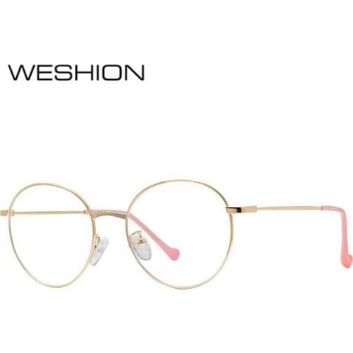 Women Men Blue Light Glasses Big Optical Frame Alloy Prescription Eyeglasses Transparent AntI Reflective Boy Girl Glasses UV400