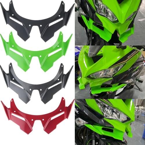 ZX25R Motorcycle Front Light Cowl Side Winglet Wind Fin Spoiler Trim Cover for Kawasaki ZX-25R ZX 25R 2020-2021 Accessories