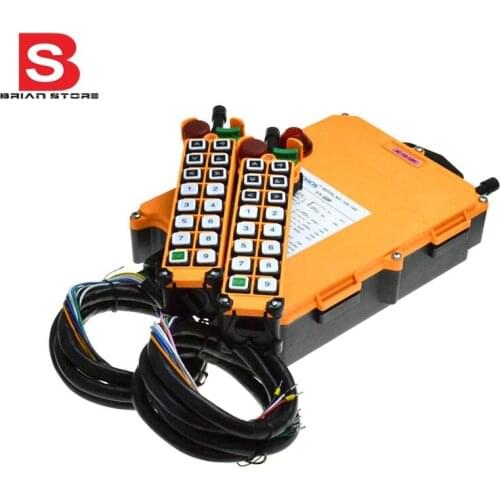 1 Speed 2 Transmitter 16 Channels Hoist Crane Industrial Truck Radio Remote Control System Controller