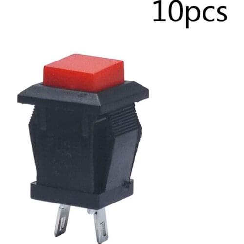10 pcs/lot DS-431 2 Pin Red 250V 2A Boat Switch Reset Snap-in SPST ON OFF Rocker Position