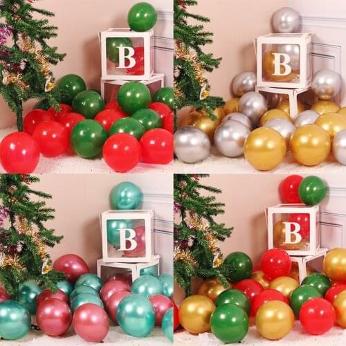 10pcs/lots Merry Christmas Balloon Print Santa Snowman Elk Ballon Holder Stand Christmas Eve Decoration 2022 Party Supplies