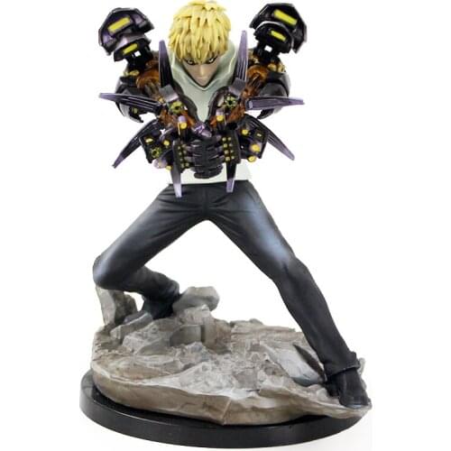 15cm One Punch Man Anime Genos Robot Artillery PVC Action Figure Cartoon Decoration Model Toy Kids Gift Brinquedos