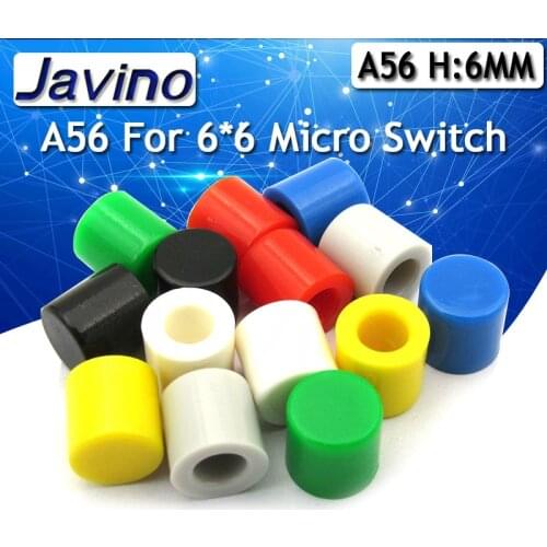 50PCS Switch key cap Tactile Button Caps Plastic Cap Hat for 6*6mm Micro Tact Switch For Arduino