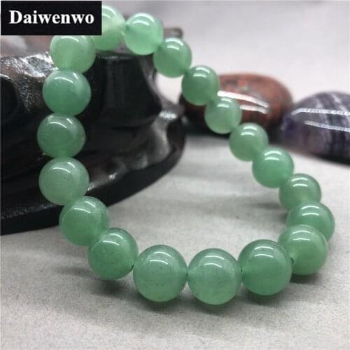 Natural Stone Green Aventurine Beads Bracelet Women Man Birthday Gift 6-12mm