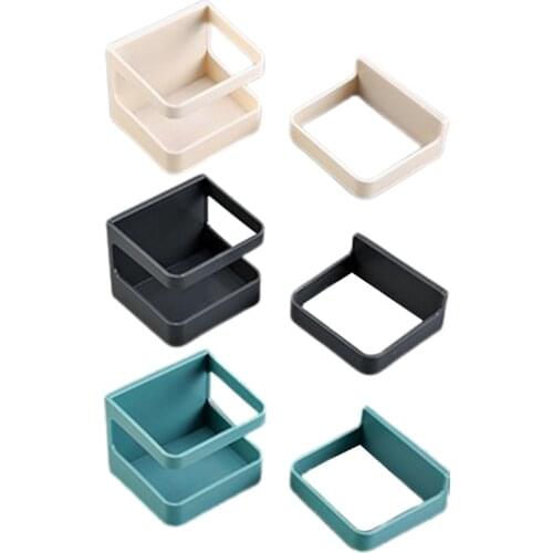 Household Wall-mounted Umbrella Rack Umbrella Draining Storage Shelf Multi-function Plastic Bathroom Organizer Umbrella