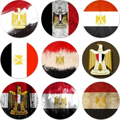 Egypt National flag emblem Icons Pins Badge Decoration Brooches Metal Badges For Clothes Backpack Decoration