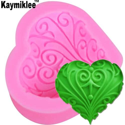 F1206 Love Heart Candle Moulds Soap Mold Kitchen-Baking Resin Silicone Form Home Decoration 3D DIY Clay Craft Wax-Making