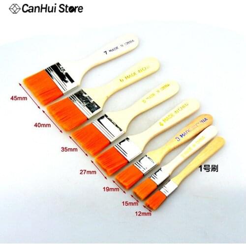 Nylon Hair Painting Brush Oil Watercolor Water Powder Propylene Acrylic Differeent Size Paint Brushes School Art Supply