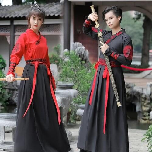 Tang Dynasty Ancient Costume Hanfu Dress Chinese Folk Dance Clothes Classical Swordsman Clothing Traditional Fairy Cosplay Dress